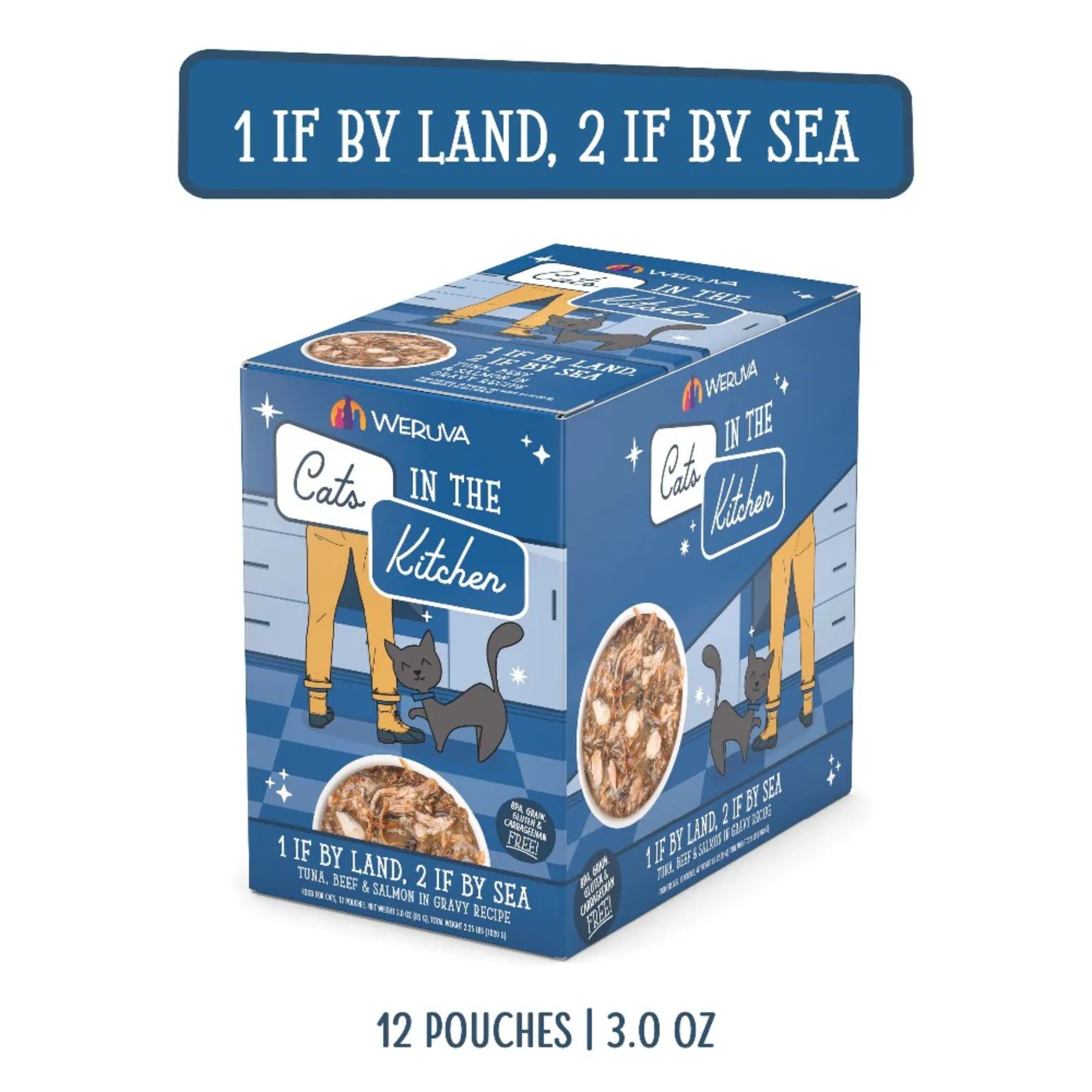 Weruva Cats in the Kitchen Wet Cat Food – Tuna, Beef & Salmon in Gravy