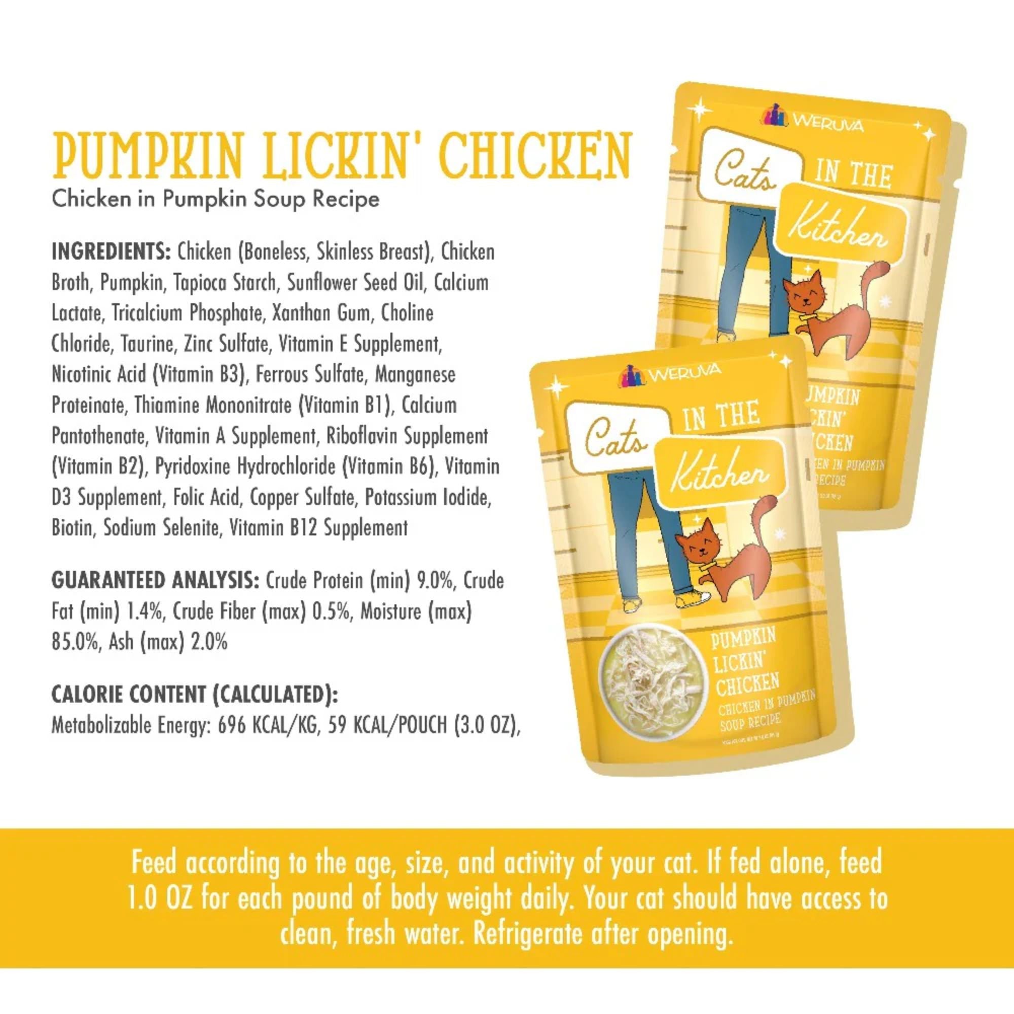 Weruva Cats in the Kitchen Pumpkin Lickin' Chicken - Chicken in Pumpkin Soup