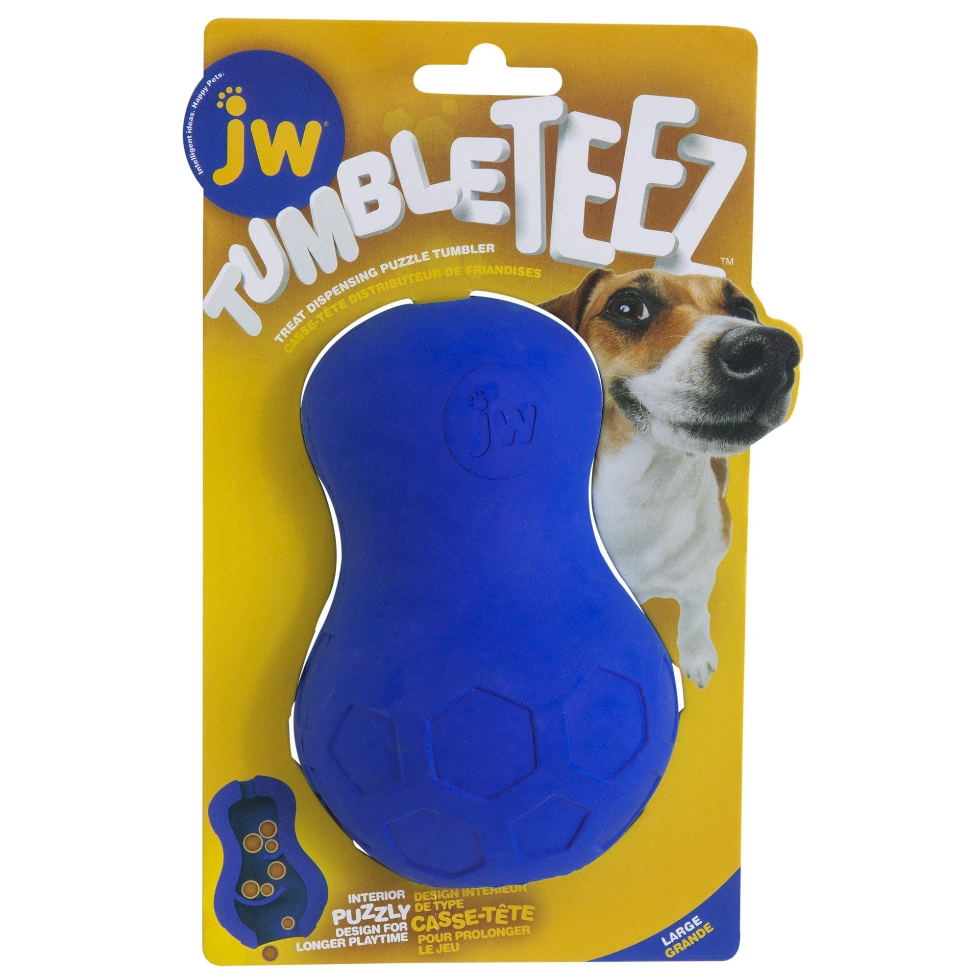 JW Pet Tumble Teez Interactive Treat Dispensing Dog Toy