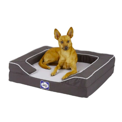 Sealy Lux Premium Orthopaedic Dog Bed with Cooling Gel & Odour Control