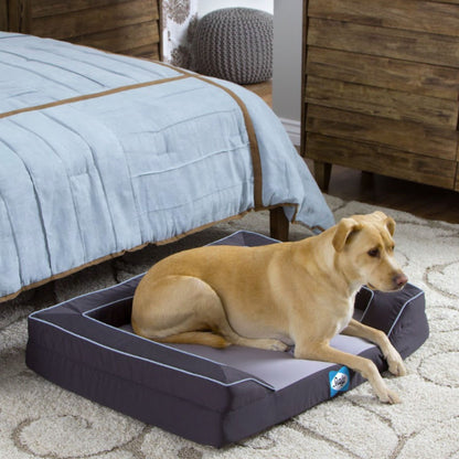 Sealy Lux Premium Orthopaedic Dog Bed with Cooling Gel & Odour Control