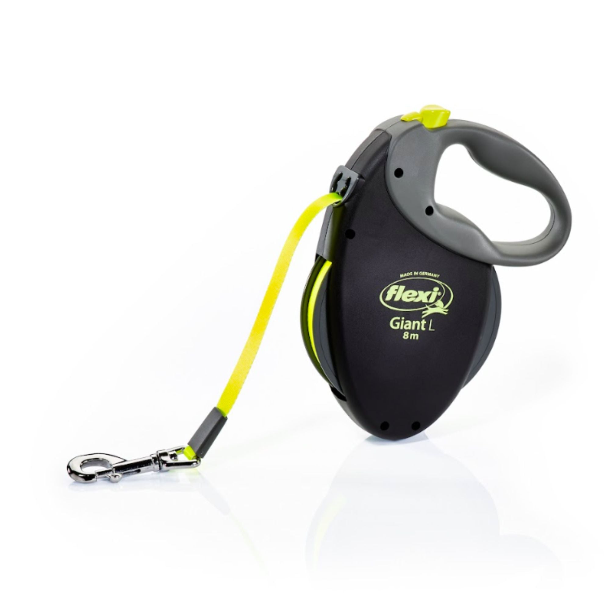 Flexi Giant Retractable Dog Leash – 8m Neon Tape Large Dogs