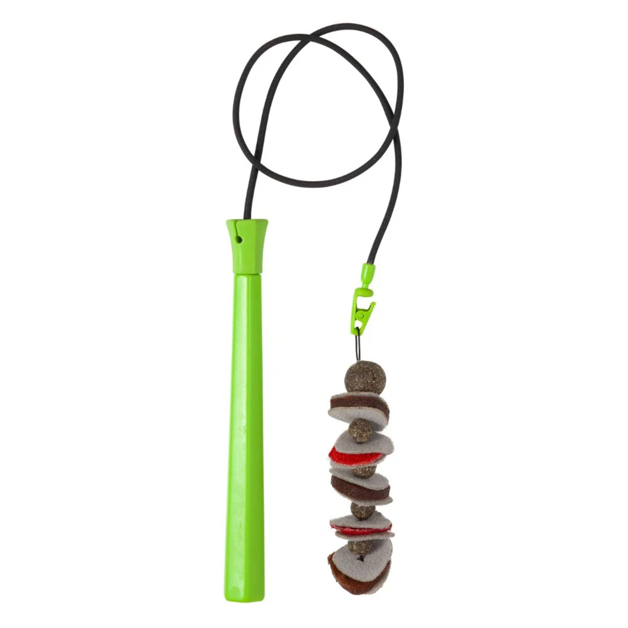 Jackson Galaxy Ground Prey Cat Wand Toy with Compressed Catnip