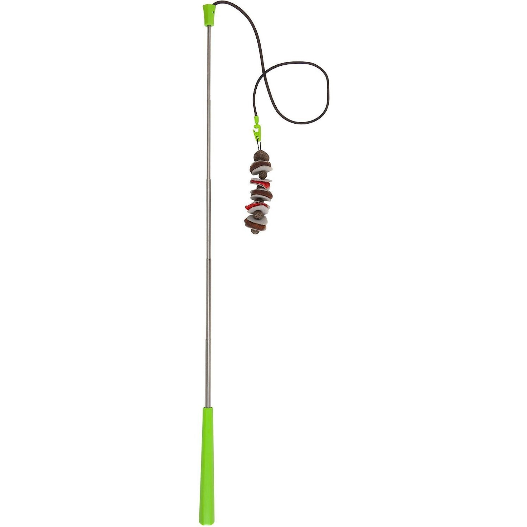Jackson Galaxy Ground Prey Cat Wand Toy with Compressed Catnip