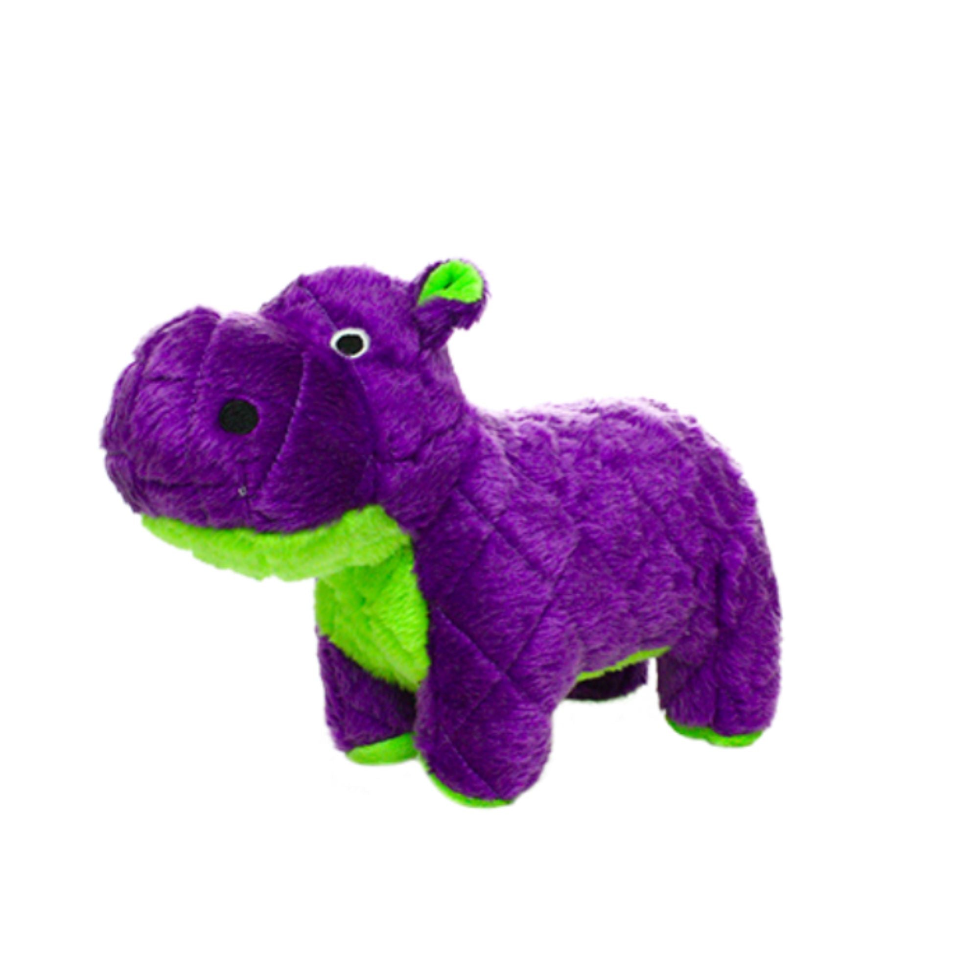 Mighty Safari Hippo Plush Dog Toy