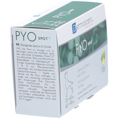 Dermoscent PYOspot Dog Treatment 4’s Purifying Spot-On for Skin Infections