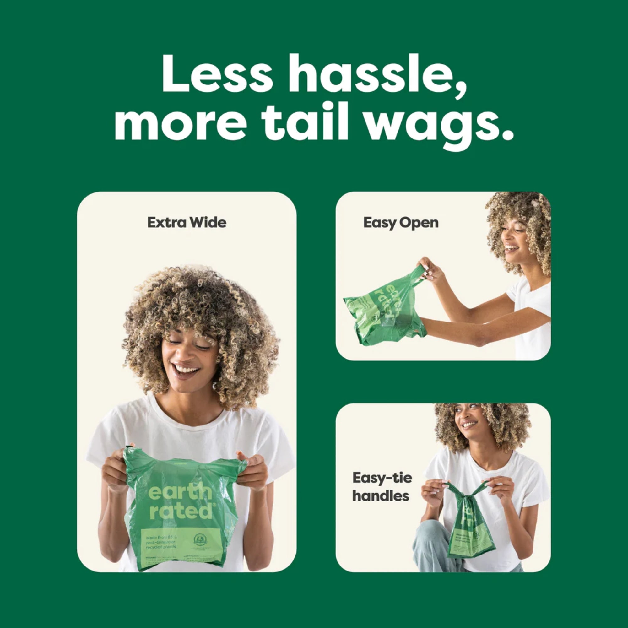 Earth Rated 120 Easy-Tie Handle Poop Bags