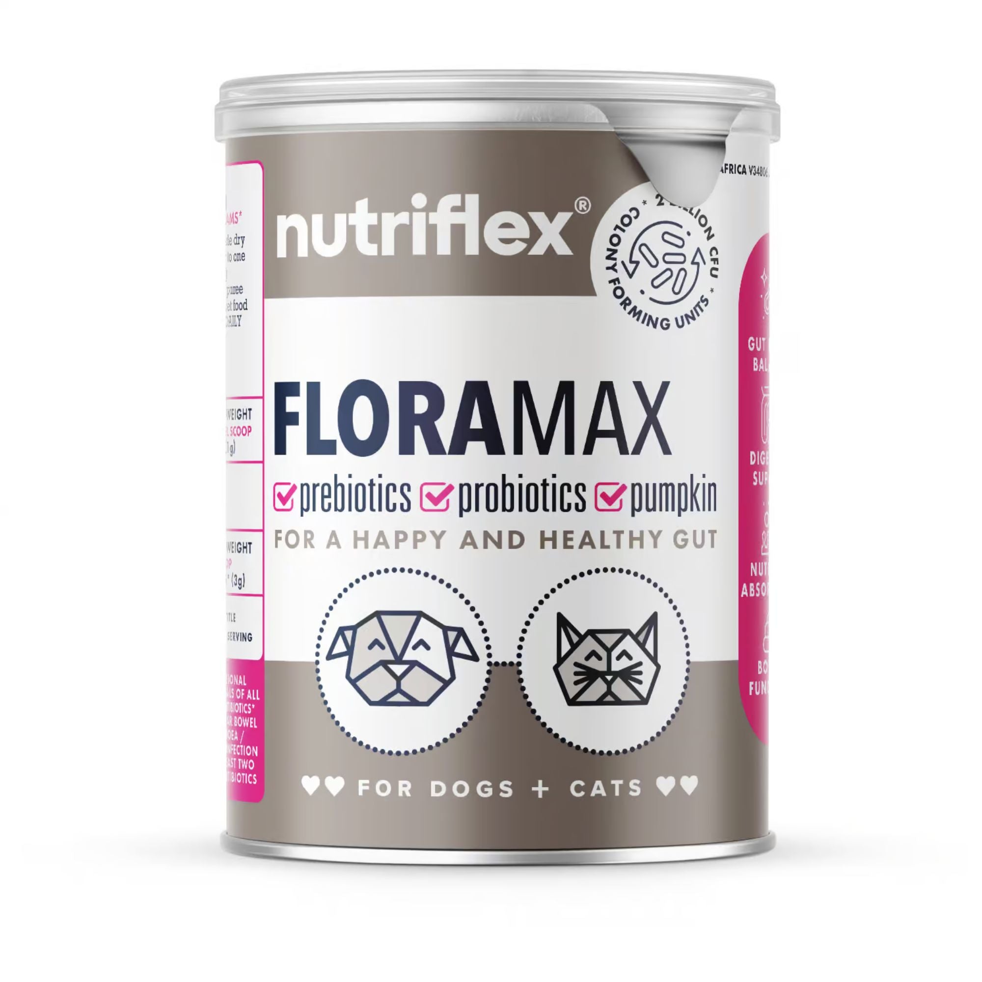NutriFlex FloraMax Probiotic for Dogs and Cats 180g