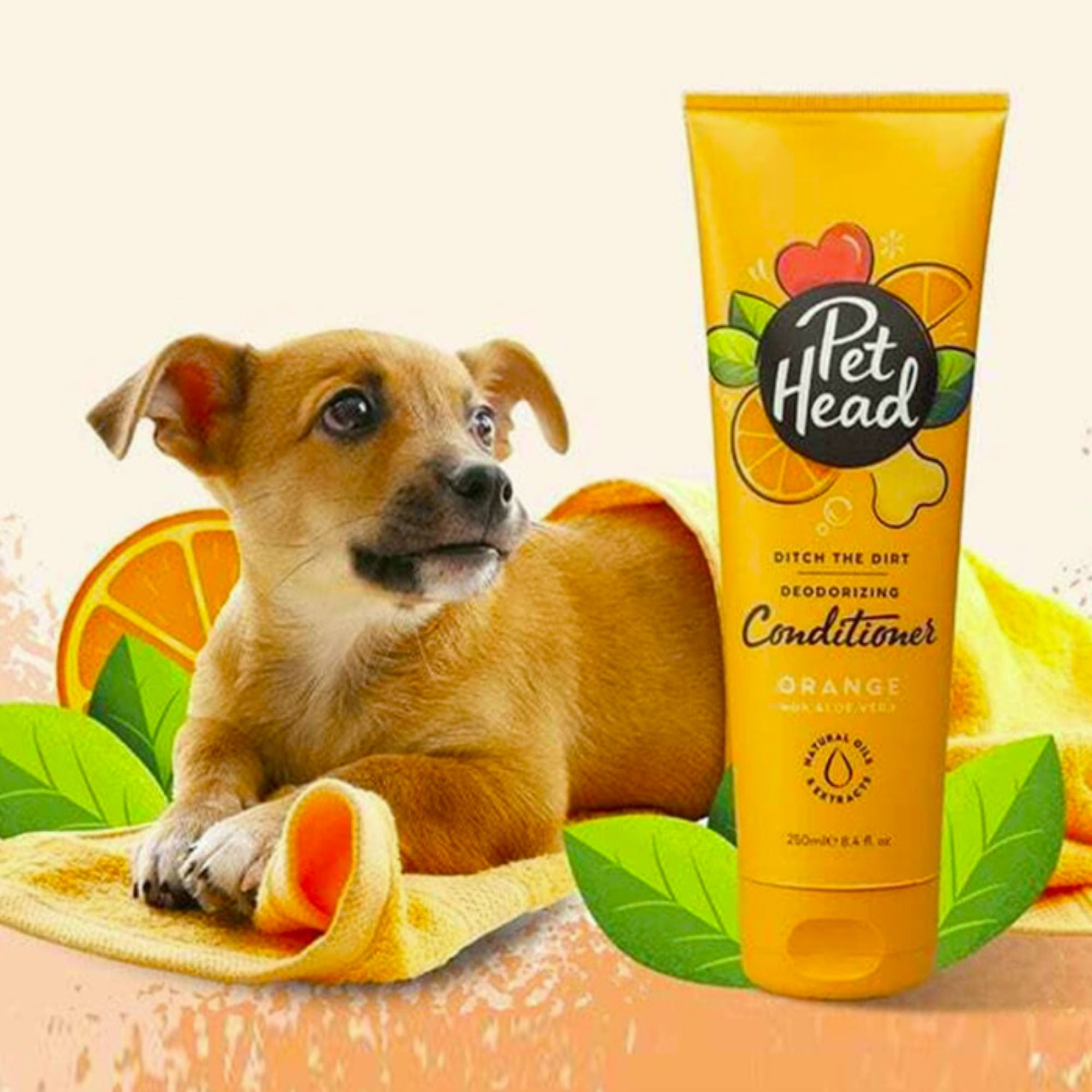 Pet Head Ditch The Dirt Deodorising Dog Conditioner – Orange & Aloe Vera