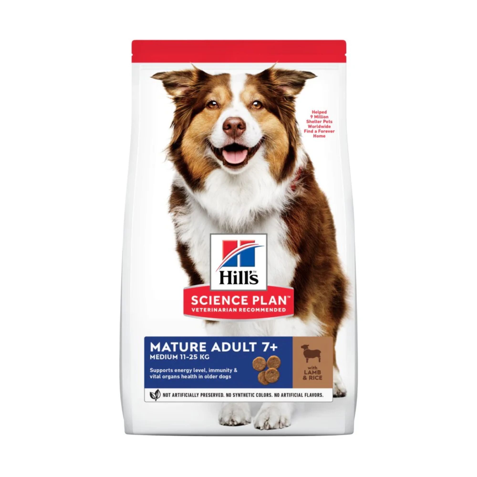 Hill's Science Plan Canine Mature Adult 7+ Medium Lamb & Rice Dog Food
