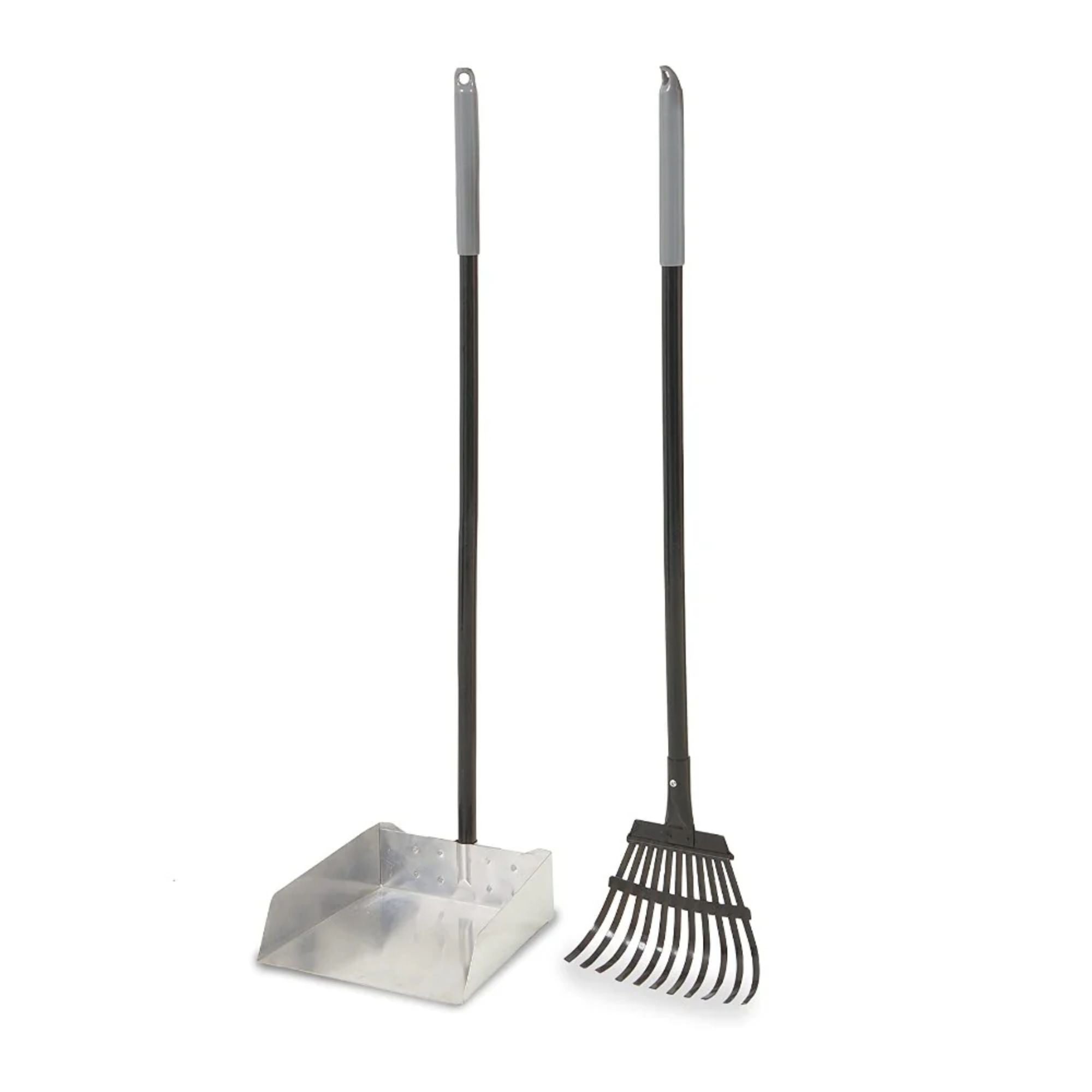 Petmate Clean Response Aluminum Rake & Pan